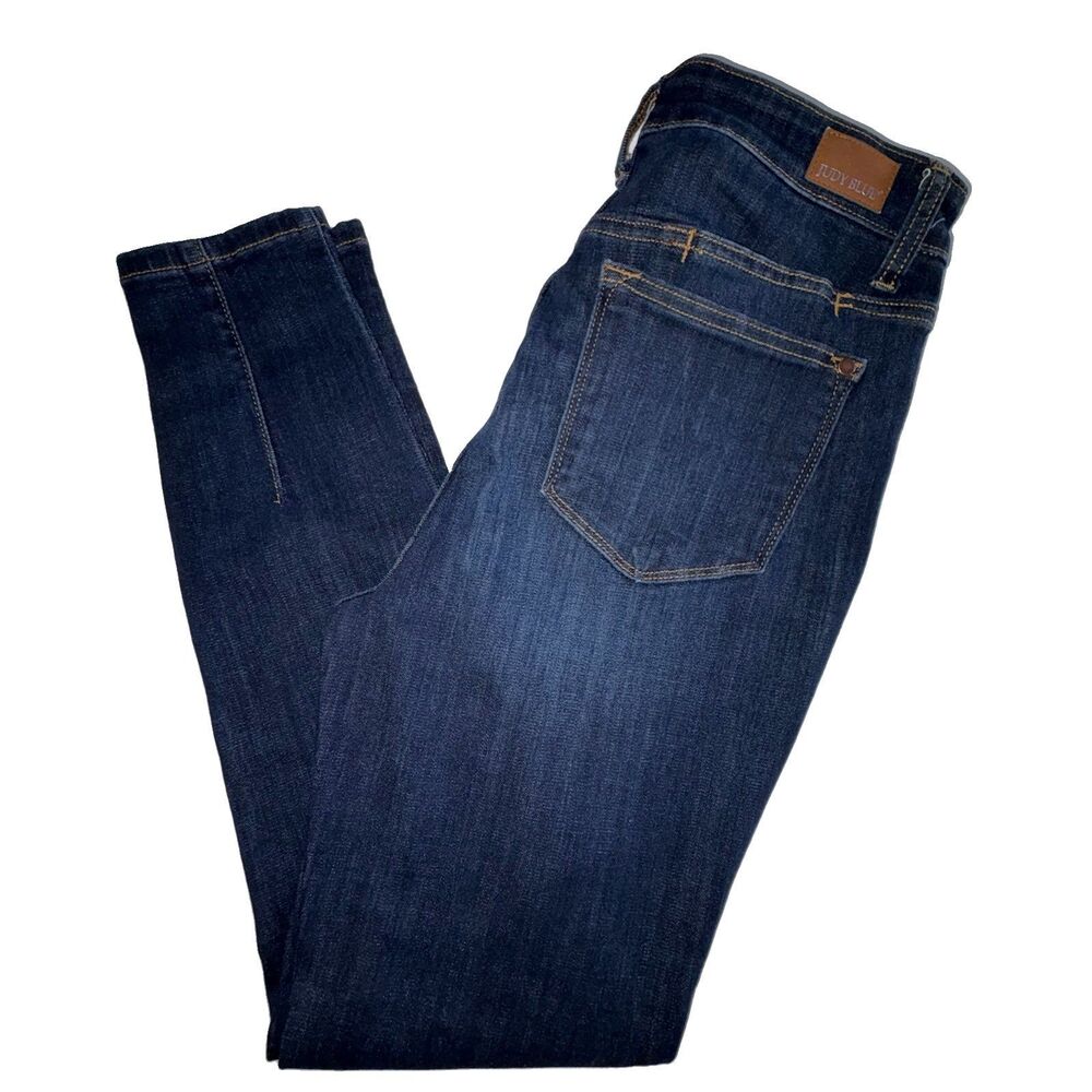Judy Blue Women's Jeans 9/29 Skinny Fit High Rise JB82409DK Pocket Stretch